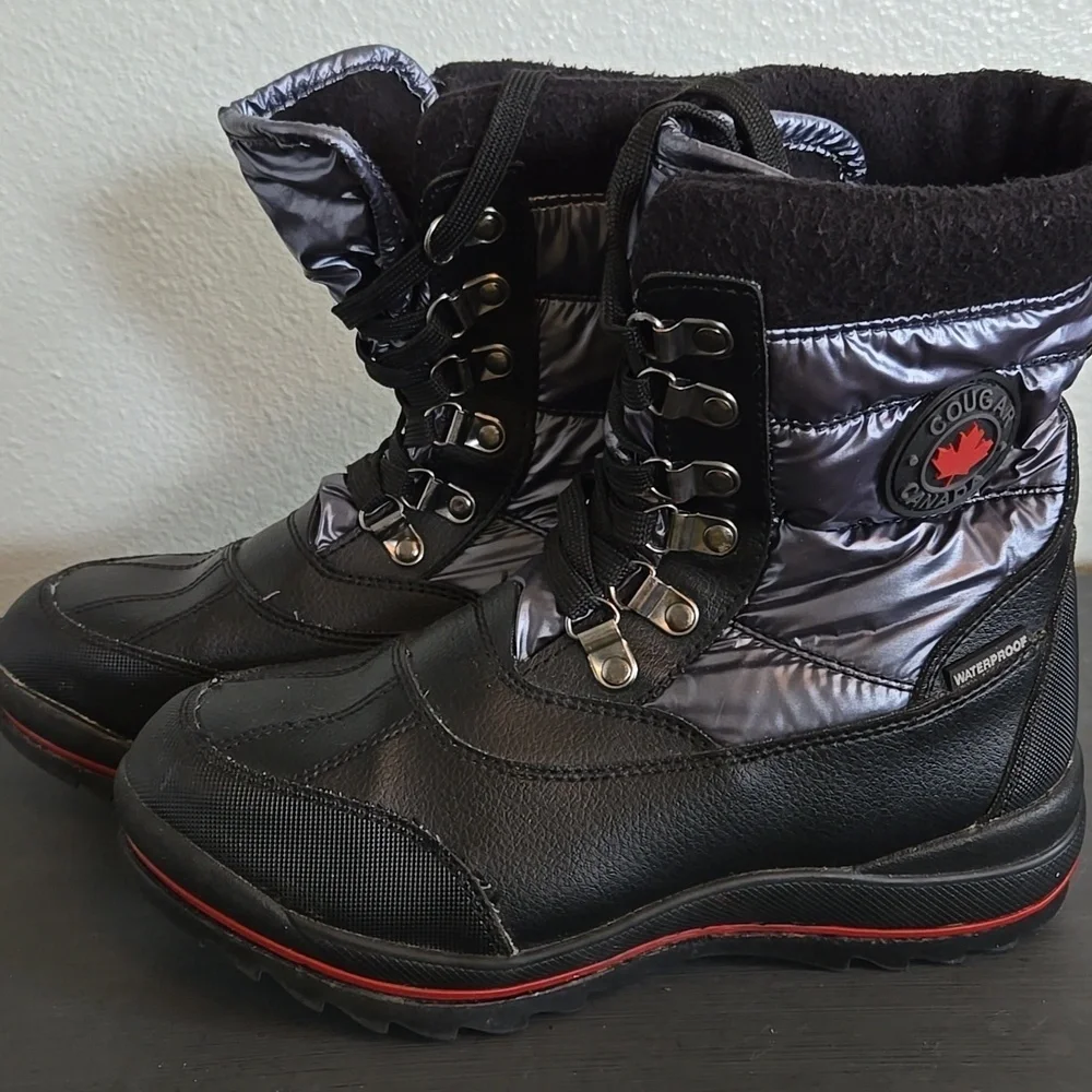 Cougar Chamonix Metallic Blue Winter Boots Size 6